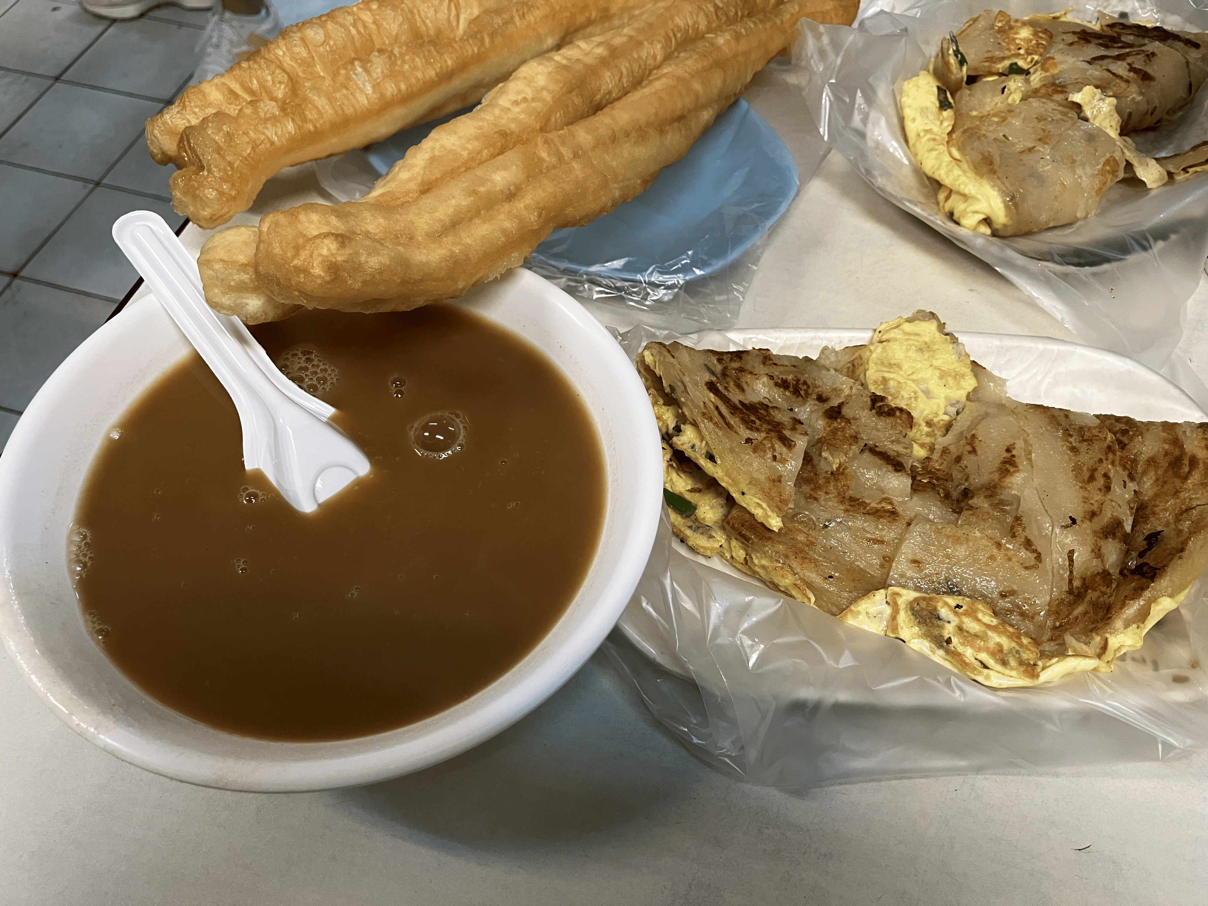 Peanut rice milk was new for me.