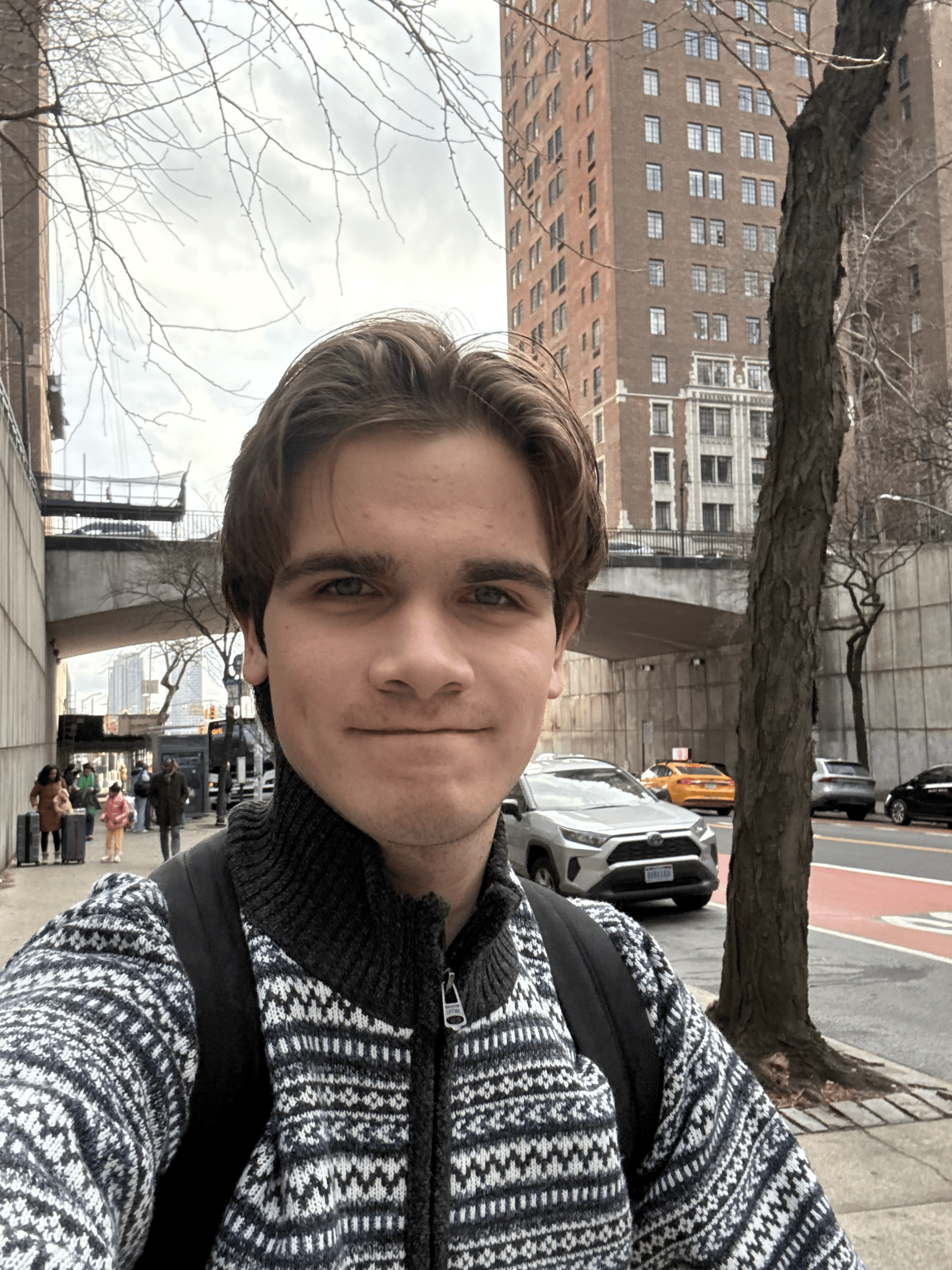 在紐約市的我。